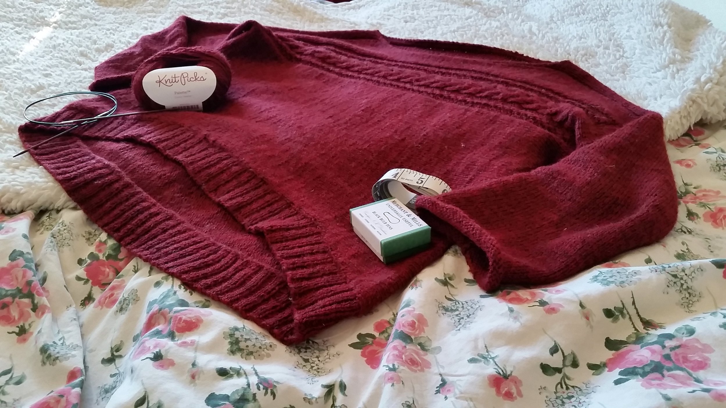 How to keep track of repeats in your knitting using bulb pins